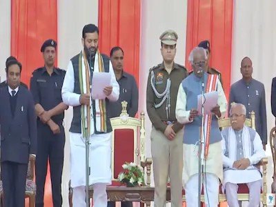 नायब सिंह सैनी ने ली मुख्यमंत्री पद की शपथ, अनिल विज हुए नाराज़