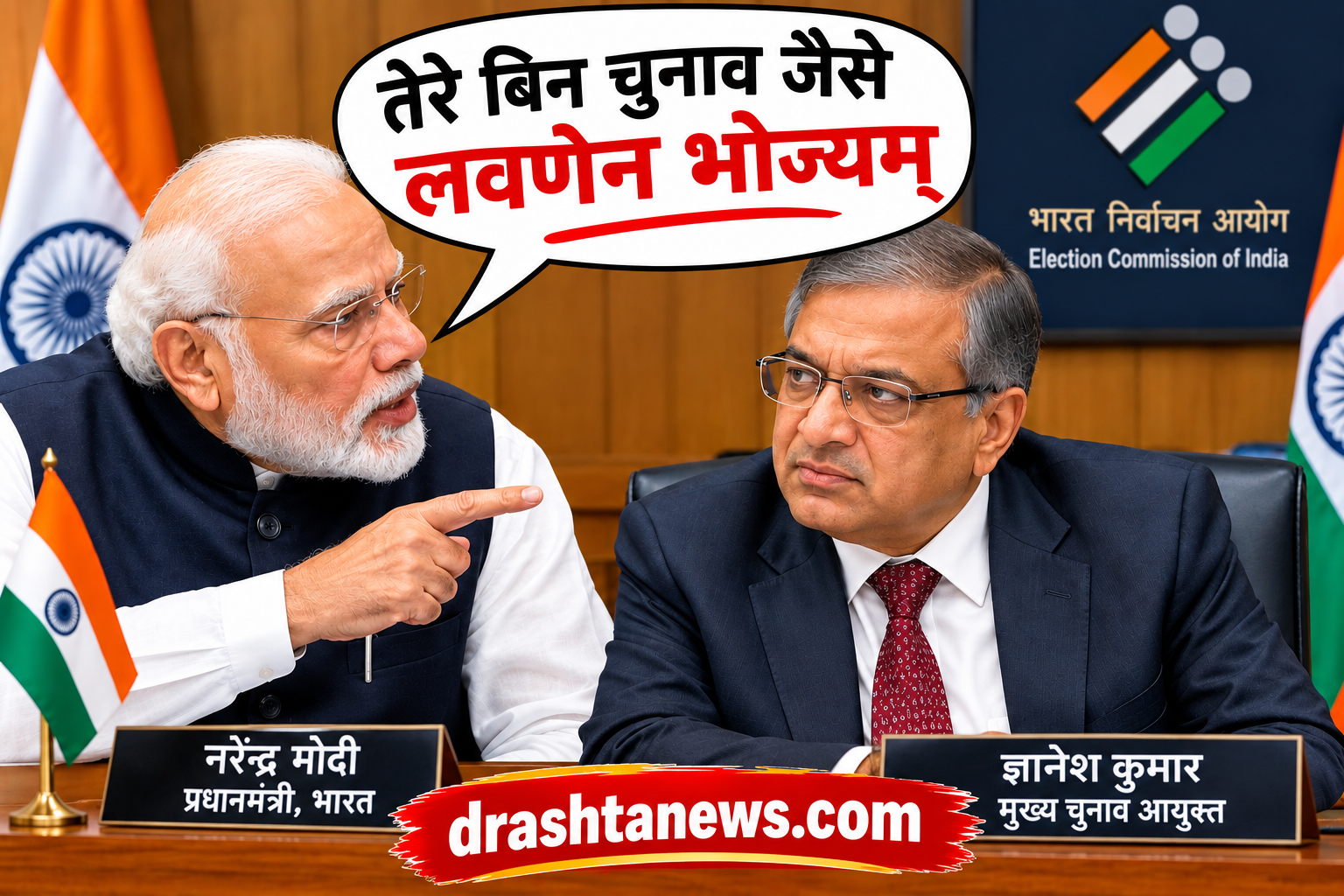 ज्ञानेश बिन चुनाव जैसे लवणेन भोज्यम्